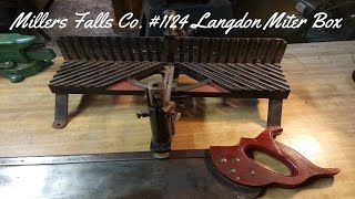 Online Auction 2 Millers Falls Langdon 1124 Miter Box and Saw [upl. by Landa604]