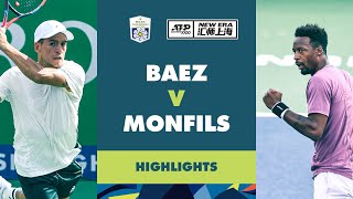 Sebastian Baez vs Gael Monfils Highlights  Rolex Shanghai Masters 2024 [upl. by Yehs]