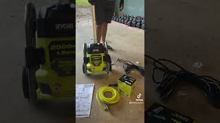 Unboxing The Ryobi 2000 PSI Electric Pressure Washer [upl. by Sivia]