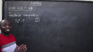 MATHS 2024 GCE P1 Q4 [upl. by Brigida]