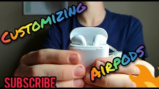 CUSTOM AIRPODS🖌🎵 SaTisfyiNg [upl. by Elison]