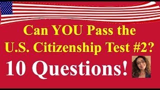 US Citizenship Civics Quiz 2 [upl. by Aicilas284]