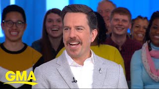 Ed Helms talks 10 years of The Hangover and an Office reunion l GMA [upl. by Oirobil493]