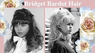 Brigitte Bardot Hair Tutorial  60s Hair Tutorial  Beehive Hair Tutorial [upl. by Eimerej486]