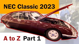 NEC Classic Car Show 2023  part 1 [upl. by Fernyak671]