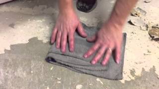 The easiest way to remove linoleum from concrete [upl. by Larual]