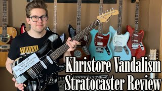 Khristore Paramount Vandalism Stratocaster Review amp Sound Demo [upl. by Attelra]