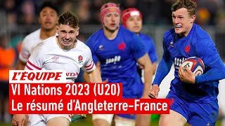 Tournoi VI Nations 2023  Les Bleuets laminent lAngleterre et mettent fin à leurs espoirs de sacre [upl. by Nazarius559]