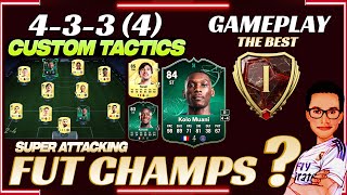 Rank 1  Fut Champs  4334  433 4 Custom Tactics  FC 25 Ultimate Team  Fut Champs Live [upl. by Ellehcan]