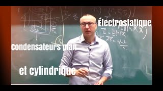 MPPCPSI Cours électrostatiquecondensateurs plan et cylindrique [upl. by Rao]