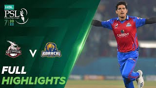 Full Highlights  Lahore Qalandars vs Karachi Kings  Match 26  HBL PSL 7  ML2T [upl. by Panthia]