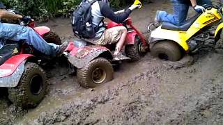 Mud action on three wheelers [upl. by Aleel]