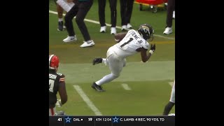 Travis Etienne rushes for a 12yard Gain vs Cleveland Browns [upl. by Yekciv]