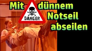 Abseilen mit dünnem Seil im NOTFALL №325 [upl. by Nivre734]