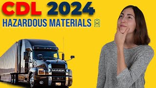 CDL Hazardous Materials Test 2024 60 Questions with Explained Answers [upl. by Enneiviv279]