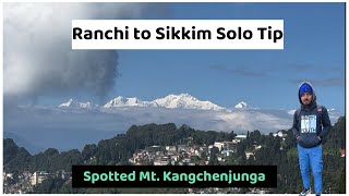 Ranchi to Sikkim Solo Trip Ep01  Spotted Mt Kangchenjunga  iamrazahh [upl. by Beutner]