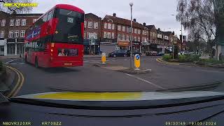 Hendon driving test route 19th march 2024 at 917 am PASS [upl. by Reivilo]