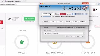 Nicecast Radio Broadcasting Tutorial for Mac OSX [upl. by Nochur]