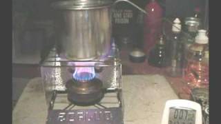 Sterno Folding Stove Boil Test 2 [upl. by Galatia617]