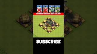 All golem vs double cannon 💀clashroyale clashofclans cocshorts coc viralshort shortsshortfeed [upl. by Dud282]