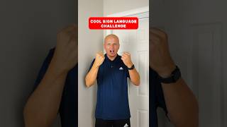 Cool sign language challenge 🤯 deaf signlanguage golf [upl. by Marve]