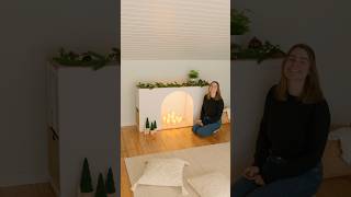 DIY Fake Fireplace aus Ikea Kallax 🔥✨ HolidaysWithYouTube [upl. by Dinan394]