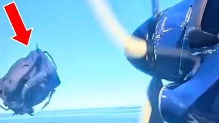 BAG HITS PROPELLER MIDAIR  Daily dose of aviation [upl. by Sharma492]