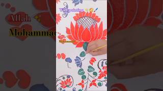 Wall painting ✨artshorts flowerpainting paintingtrendingshorts shortyoutube shortfeed [upl. by Lourdes]