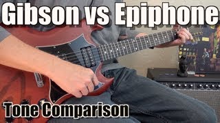 Gibson SG vs Epiphone G1275 Guitar Tone Comparison  American Made Gibson vs Korean Made Epiphone [upl. by Oaoj]