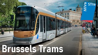 🇧🇪 Brussels Trams amp Premetro compilation [upl. by Leffen]