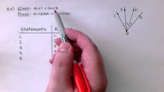 Geometry 26 Prove Statements about Segments and Angles [upl. by Nroht]