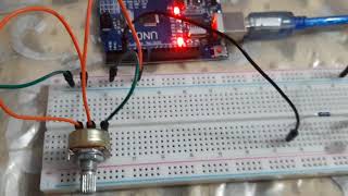 Arduino  contrôler la luminosité du led avec un potentiomètre [upl. by Balliett]