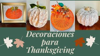 Decoraciones Sencillitas de Thanksgiving [upl. by Cogan]