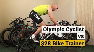 Olympic Cyclist vs 28 Aldi Bike Trainer [upl. by Phil]