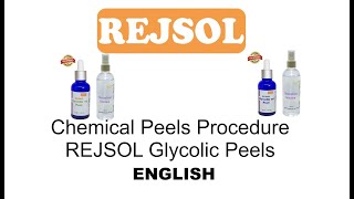 Rejsol Chemical Peels  Chemical peeling procedure English  special Ref REJSOL Glycolic Peel [upl. by Favian452]