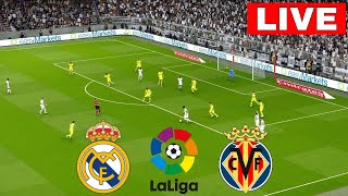 🔴Live Real Madrid vs Villarreal I Streaming of the 202425 season of LaLiga eFootball Pes 21 [upl. by Kirbie]