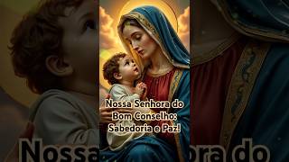 🌹🙏 Nossa Senhora do Bom Conselho Sabedoria e Paz 🙏🌹 nossasenhoradobomconselho avemaria devoção [upl. by Latrice]