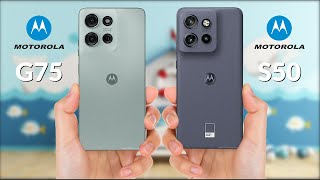 Motorola Moto G75 VS Motorola Moto S50 [upl. by Imaj]