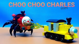 lego choo choo charles  assemble mini lego choochoo charles amp players [upl. by Quickman]