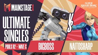 BigBoss vs naitosharp  SSBU Singles Pools R2 Wave G  Mainstage 2021  ROB vs ZSS [upl. by Almena]