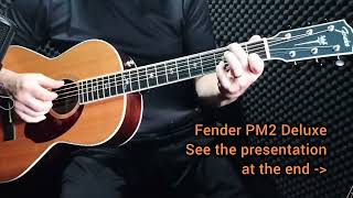 Fender Paramount PM 2 Deluxe AllSolid Rosewood  Electro Acoustic  Review 12 fret guitar [upl. by Leduar2]