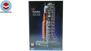 LEGO Icons 10341 NASA Artemis Space Launch System Speed Build Review [upl. by Nodyarb]