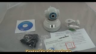 review configuracion camara ip wansview 630w blanca [upl. by Koslo]