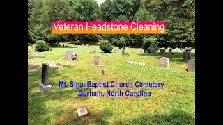 Veteran Headstone Cleaning Demonstration in 100 degree heat [upl. by Yahska225]