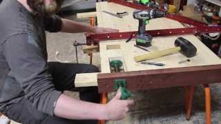 006  JordsWoodShop Roubo bench modification  Tail vise [upl. by Eanal]