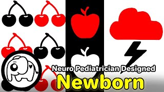 Baby Sensory  High Contrast Flash Cards Animation  MUST TRY  Pediatric Neurologist Designed [upl. by Ydurt246]