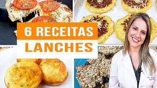 6 Lanches Rápidos e Saudáveis para Toda a Família [upl. by Nolana]