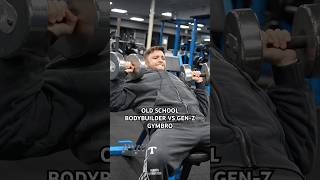 OLD SCHOOL BODYBUILDER VS GENZ GYMBRO shorts short viral gym fitness [upl. by Assirrem]