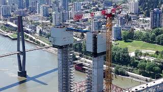 Pattullo Bridge Construction Project  May 11 2024 [upl. by Sorrows]