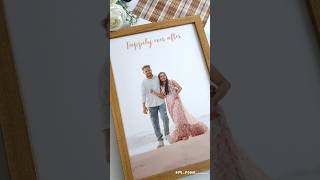 A4 frame  wooden color  couplegoals coupleframe artroom [upl. by Anissa954]